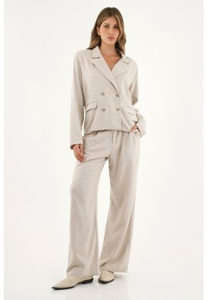 Tennis Chaqueta Tipo Blazer Crudo Para Mujer