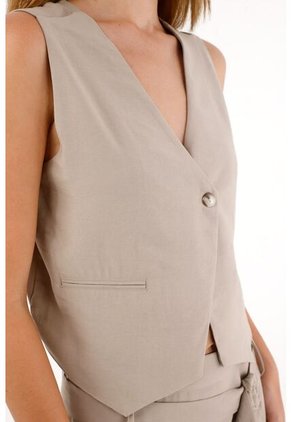 Tennis Chaleco Escote En V Verde Para Mujer