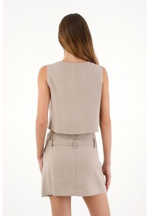 Tennis Chaleco Escote En V Verde Para Mujer