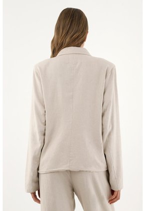Tennis Chaqueta Tipo Blazer Crudo Para Mujer