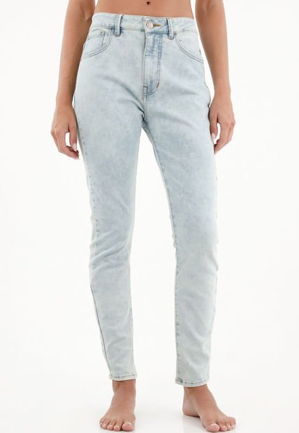 Jean Jegging De Tiro Alto Azul Claro Para Mujer