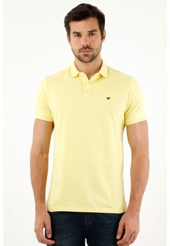 Tennis Polo Amarilla  Lycra-Algodón Para Hombre Tennis