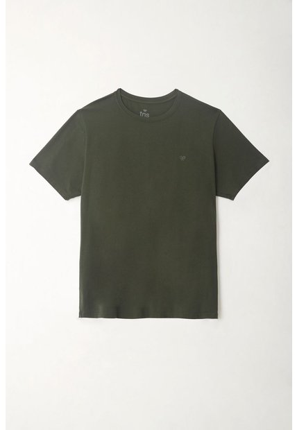 Camiseta Manga Corta Verde Para Hombre