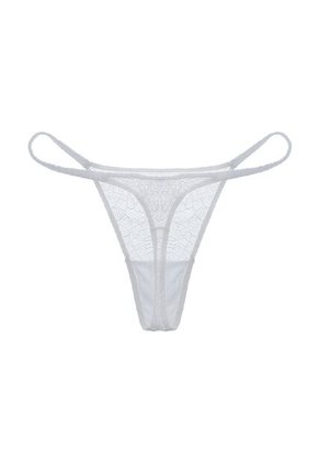 Tennis Panty Tipo Tanga En Encaje Blanco Para Mujer