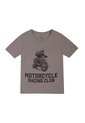 Camiseta Gris Con Estampado Frontal Para Niño de Tennis