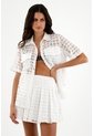 Tennis Camisa Blanca En Ojalillo Para Mujer de Tennis