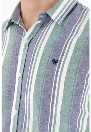 Tennis Camisa Multicolor Con Diseño A Rayas Para Hombre