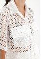 Tennis Camisa Blanca En Ojalillo Para Mujer de Tennis