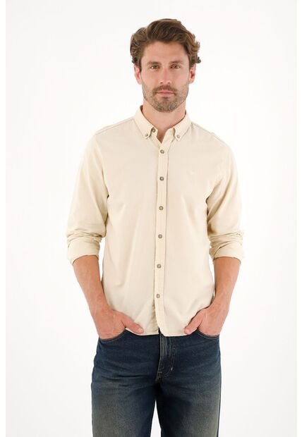 Tennis Camisa Manga Larga Con Raqueta Bordada Verde Para Hombre