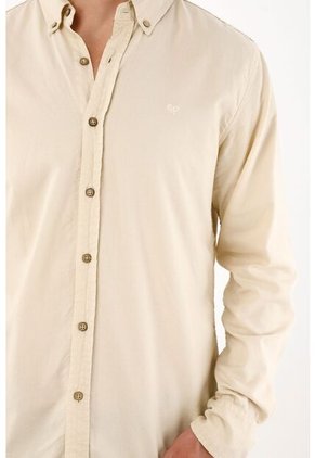 Tennis Camisa Manga Larga Con Raqueta Bordada Verde Para Hombre