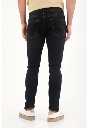 Tennis Jean Skinny Tono Raw Azul Para Hombre