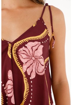 Camisa Tipo Pañoleta Estampada Para Mujer