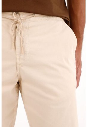 Tennis Pantalón En Dril Clásico Crudo Para Hombre