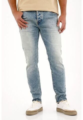 Tennis Jean Skinny Con Lavado Tipo Froster Azul Para Hombre Tennis