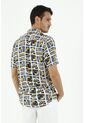 Camisa Manga Corta Para Hombre Estampada de Tennis