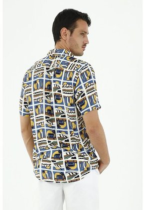 Camisa Manga Corta Para Hombre Estampada