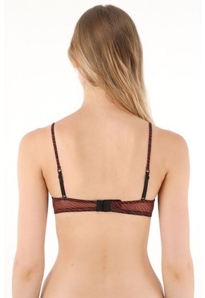 Tennis Top Rojo En Malla Estampada Animal Print Para Mujer