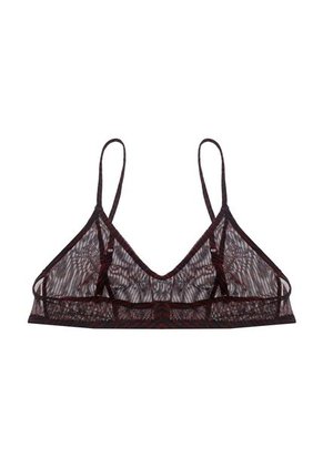 Tennis Top Rojo En Malla Estampada Animal Print Para Mujer