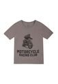Camiseta Gris Con Estampado Frontal Para Niño de Tennis