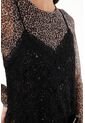 Tennis Vestido Negro En Encaje De Tiras Para Mujer de Tennis
