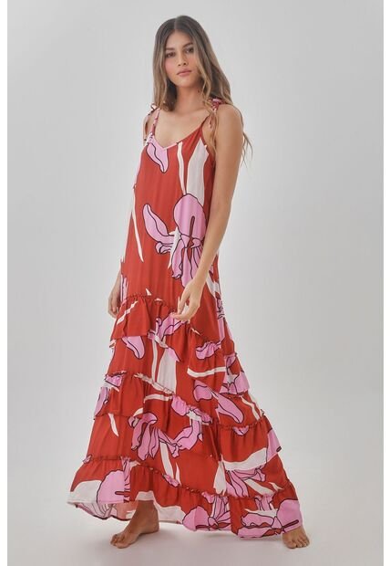 Vestido Naranja Para Mujer