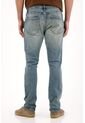 Tennis Jean Nudy Tiro Medio Azul Con Detalle Fruncido Para Hombre de Tennis