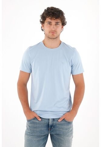 Tennis Camiseta Con Estampado En Espalda Azul Para Hombre Tennis