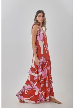 Vestido Naranja Para Mujer