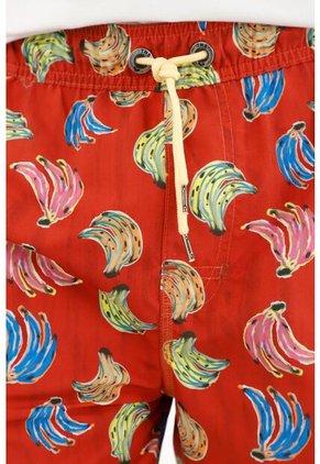 Tennis Pantaloneta De Baño Con Estampado De Bananas Para Hombre