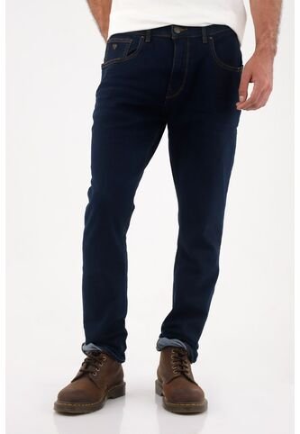 Tennis Jean Nudy Cinco Bolsillos Azul Con Diseño Versátil Para Hombre De Silueta Ajustada Tennis