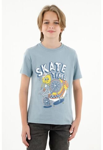 Camiseta Gris Con Manga Corta Para Niño Tennis