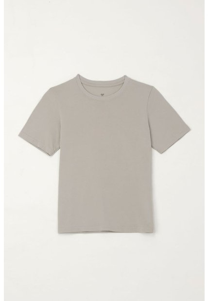 Camiseta Con Estampado En Espalda Gris Para Niño