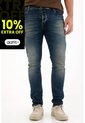 Tennis Jean Skinny Con Desgastes Azul Para Hombre de Tennis