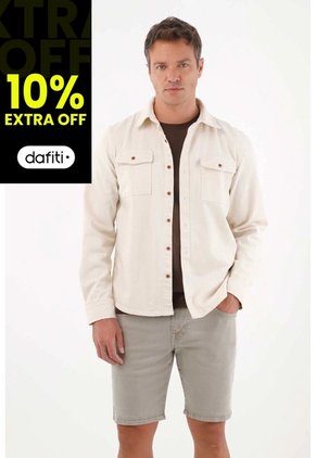 Tennis Bermuda Nudy Con Efecto Vintage Gris Para Hombre