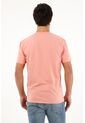 Camiseta Naranja Con Raqueta Estampada Para Hombre de Tennis