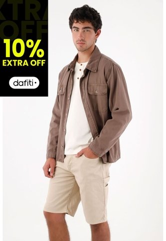 Tennis Bermuda Tipo Cargo Café Para Hombre Tennis