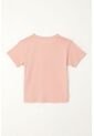 Camiseta Básica Estampada Rosada Para Niña de Tennis