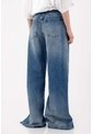 Tennis Jeans Wide Leg Con Aberturas Laterales En Denim Para Mujer de Tennis