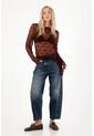 Tennis Jean Horseshoe Tiro Bajo Con Rotos Azul Para Mujer de Tennis