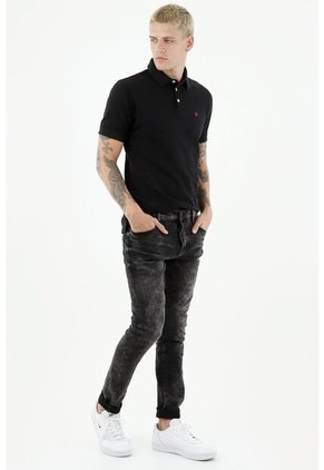 Jean Para Hombre Tennis, Jeans Skinny Plano Cintura Con Pretina