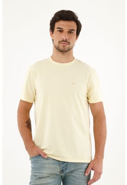 Tennis Camiseta Manga Corta Amarilla Para Hombre