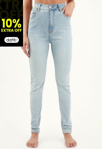 Jean Súper Slim Azul Para Mujer