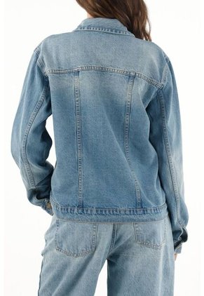 Tennis Chaqueta Azul En Denim Para Mujer