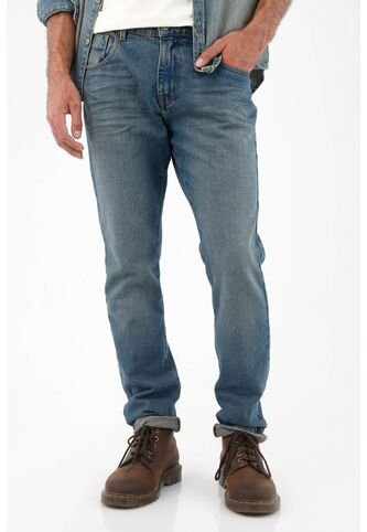 Tennis Jean Straight Vintage Azul Para Hombre Tennis