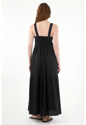 Tennis Vestido Amplio De Tiras Con Bordado Para Mujer