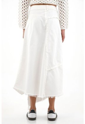 Tennis Falda Crudo Con Pretina Asimétrica Para Mujer