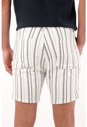 Tennis Bermuda Con Diseño A Rayas Para Hombre