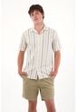 Bermuda Tipo Chino Con Bolsillos De Ribete Café Para Hombre de Tennis
