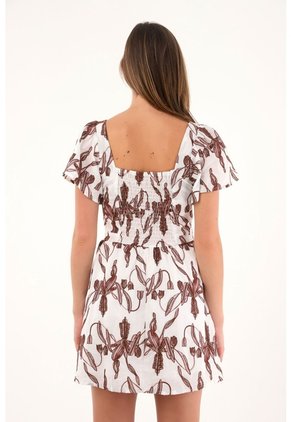 Tennis Vestido Corto En Tela Bordada Para Mujer