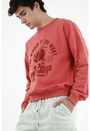 Buzo Estampado Rojo Para Hombre